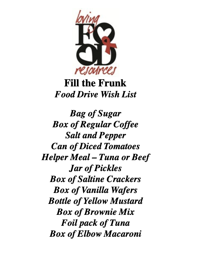 Loving Food Resources Donations List